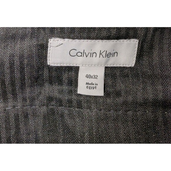 NWT CALVIN KLEIN Men's Blueish Gray Dress Slacks Pants Size 40x32 - Picture 6 of 7